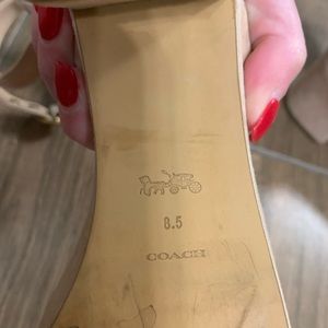 Coach “Serena” suede sandals